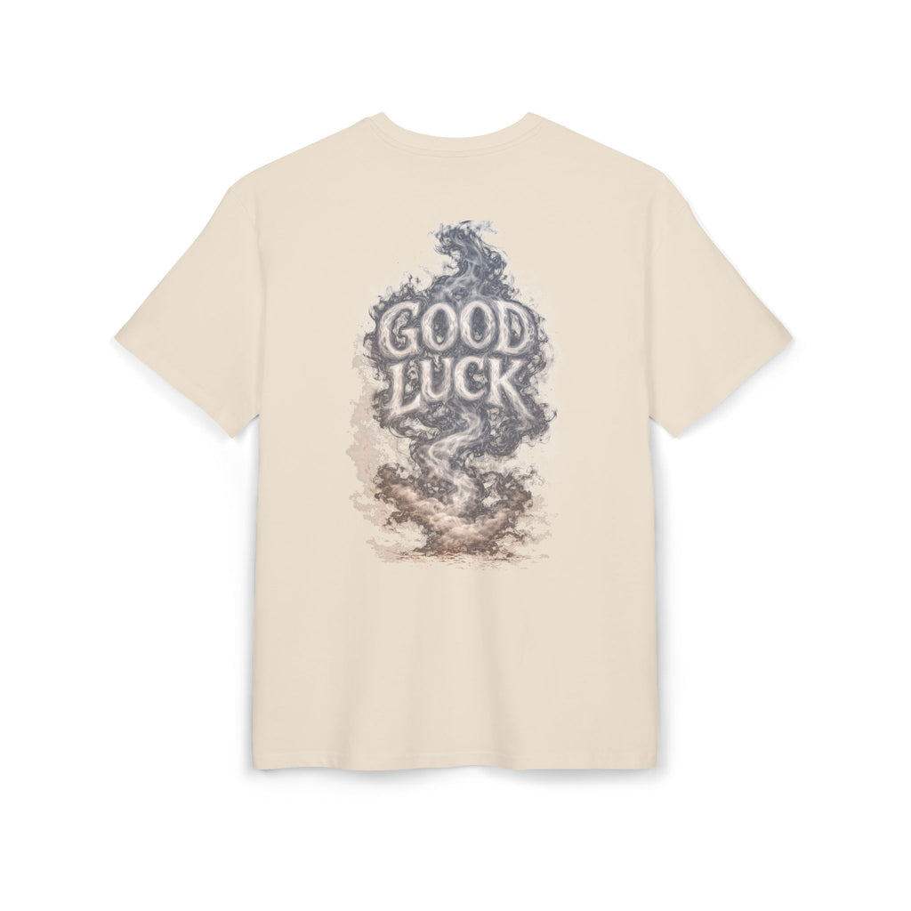 Good Luck Smoke Art Tee | Horseshoe Cloud Graphic Tee
