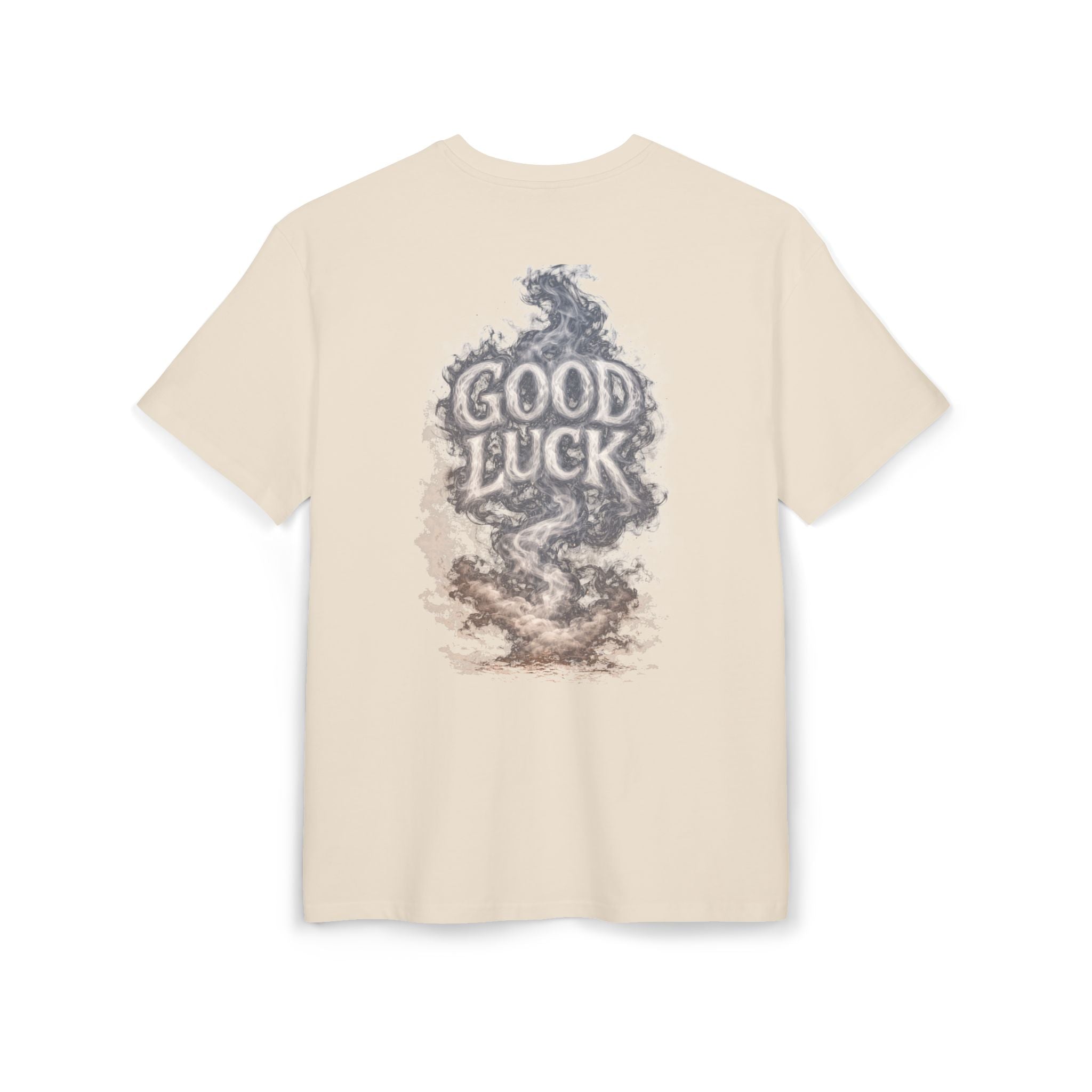 Good Luck Smoke Art Tee | Horseshoe Cloud Graphic Tee
