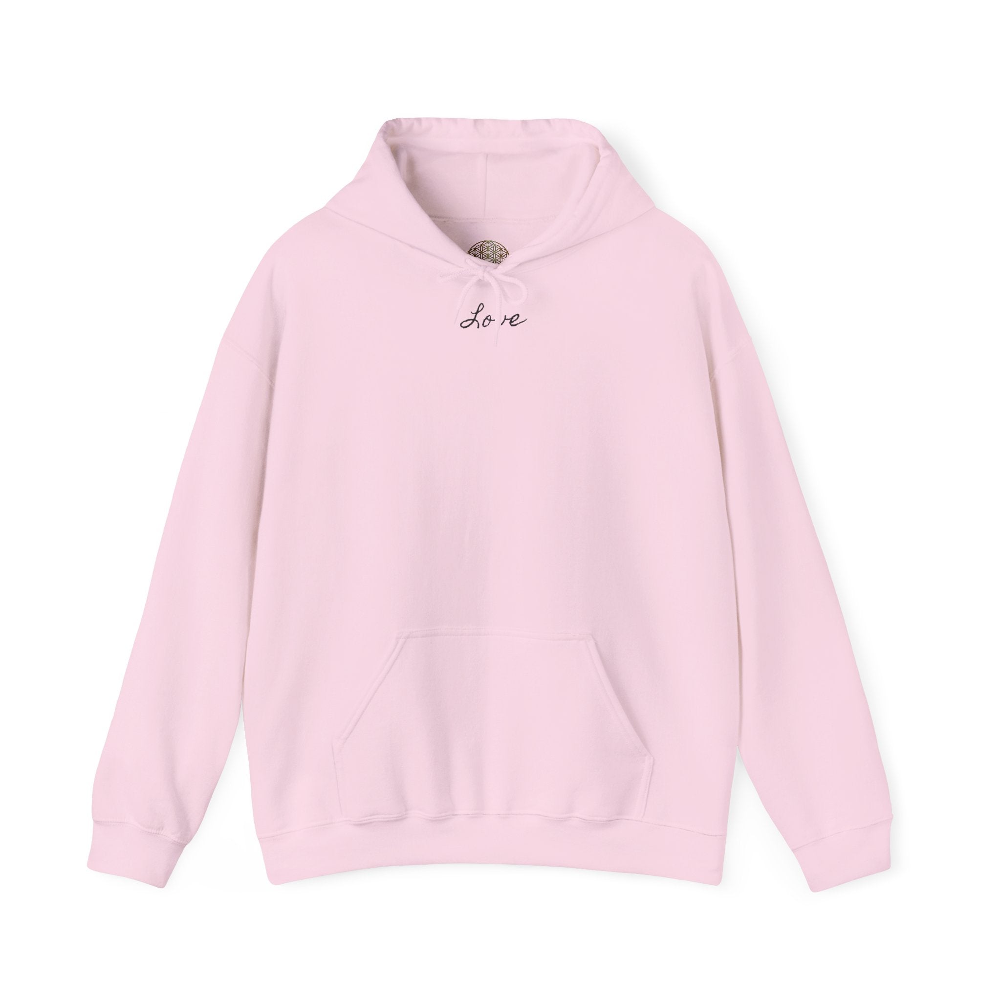 Love Script Hoodie | Pink Minimalist Handwritten Love Sweatshirt