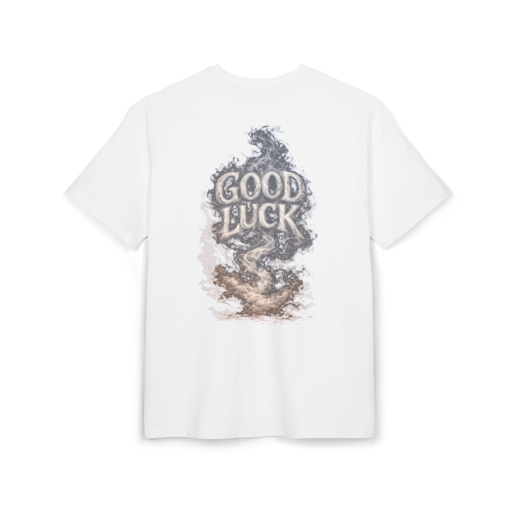 Good Luck Smoke Art Tee | Horseshoe Cloud Graphic Tee