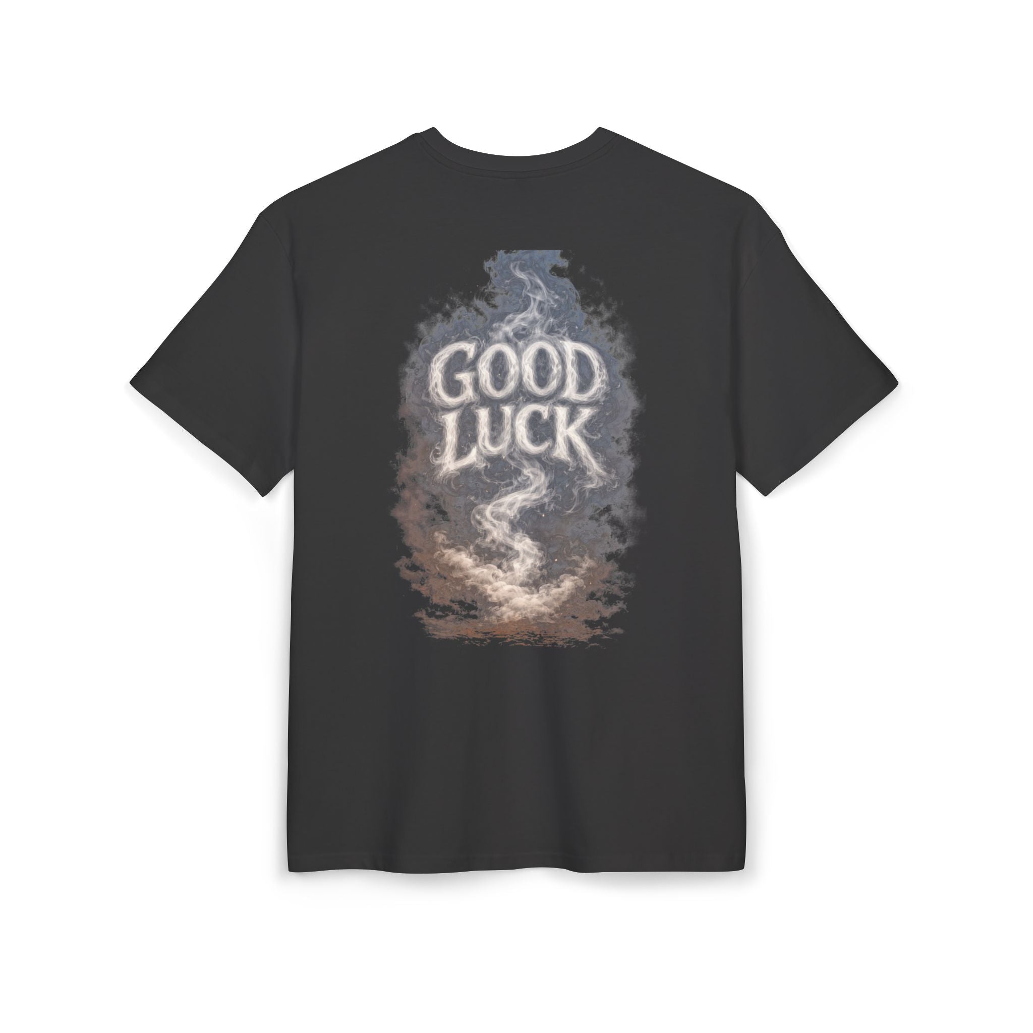 Good Luck Smoke Art Tee | Horseshoe Cloud Graphic Tee