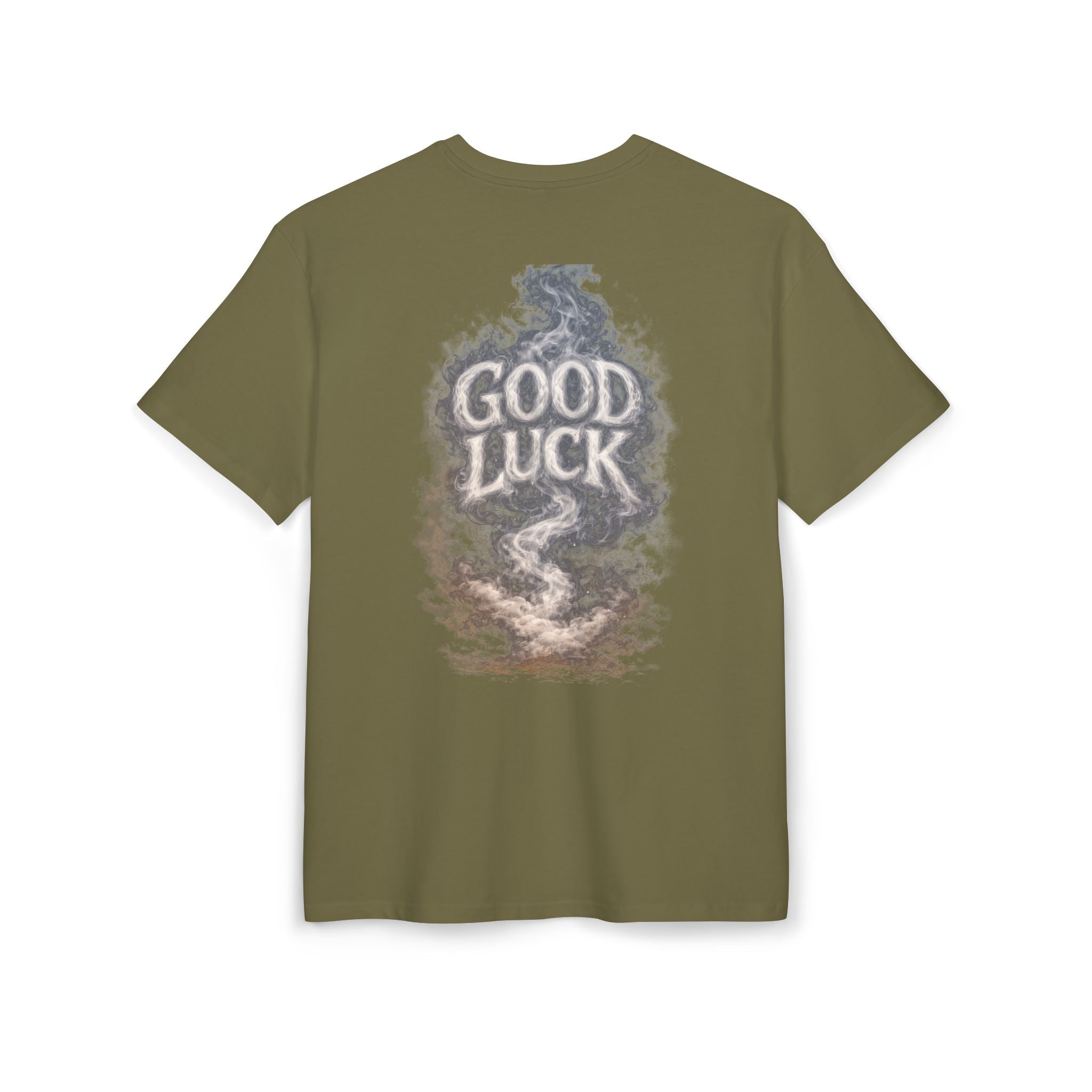 Good Luck Smoke Art Tee | Horseshoe Cloud Graphic Tee
