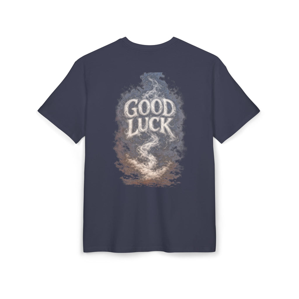 Good Luck Smoke Art Tee | Horseshoe Cloud Graphic Tee