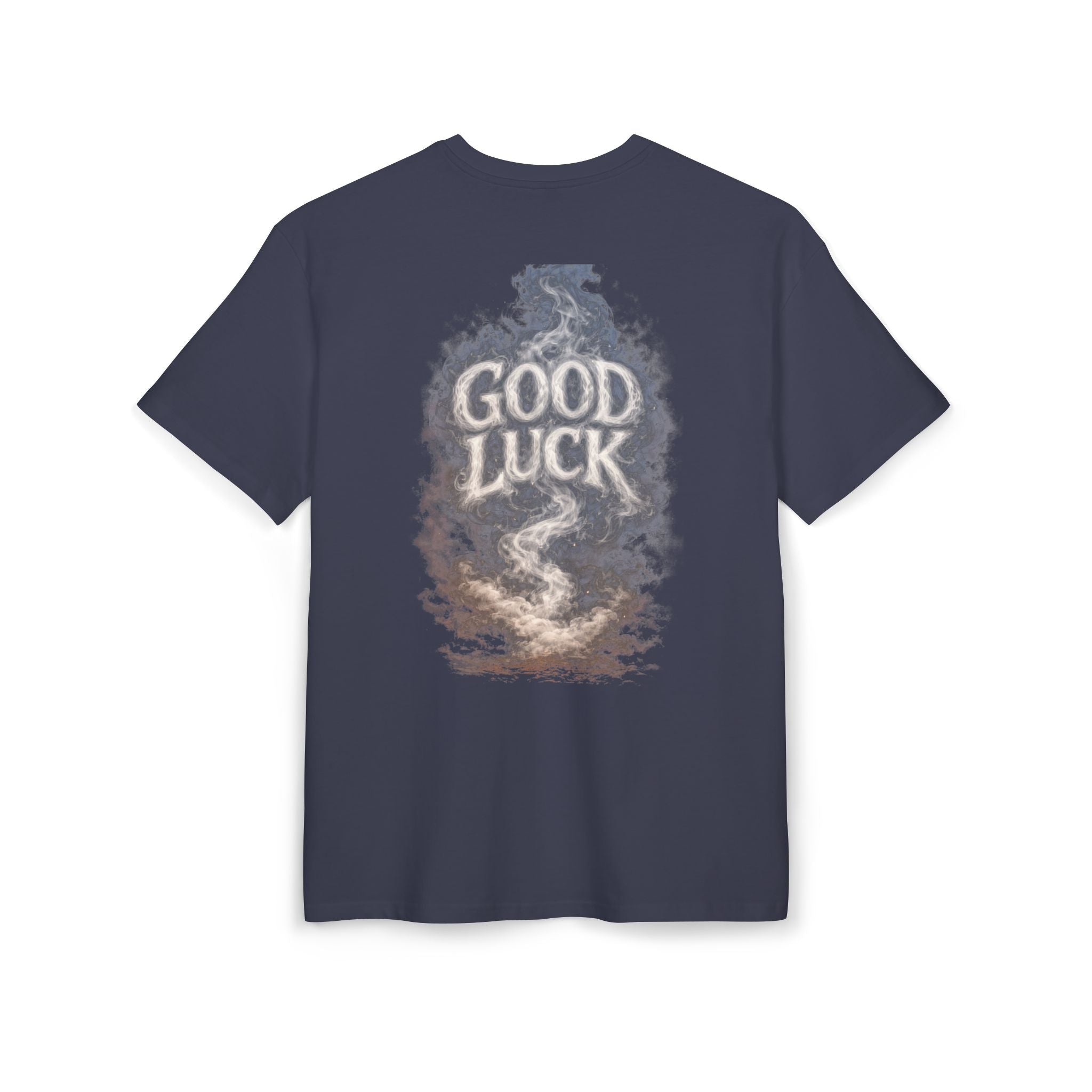 Good Luck Smoke Art Tee | Horseshoe Cloud Graphic Tee