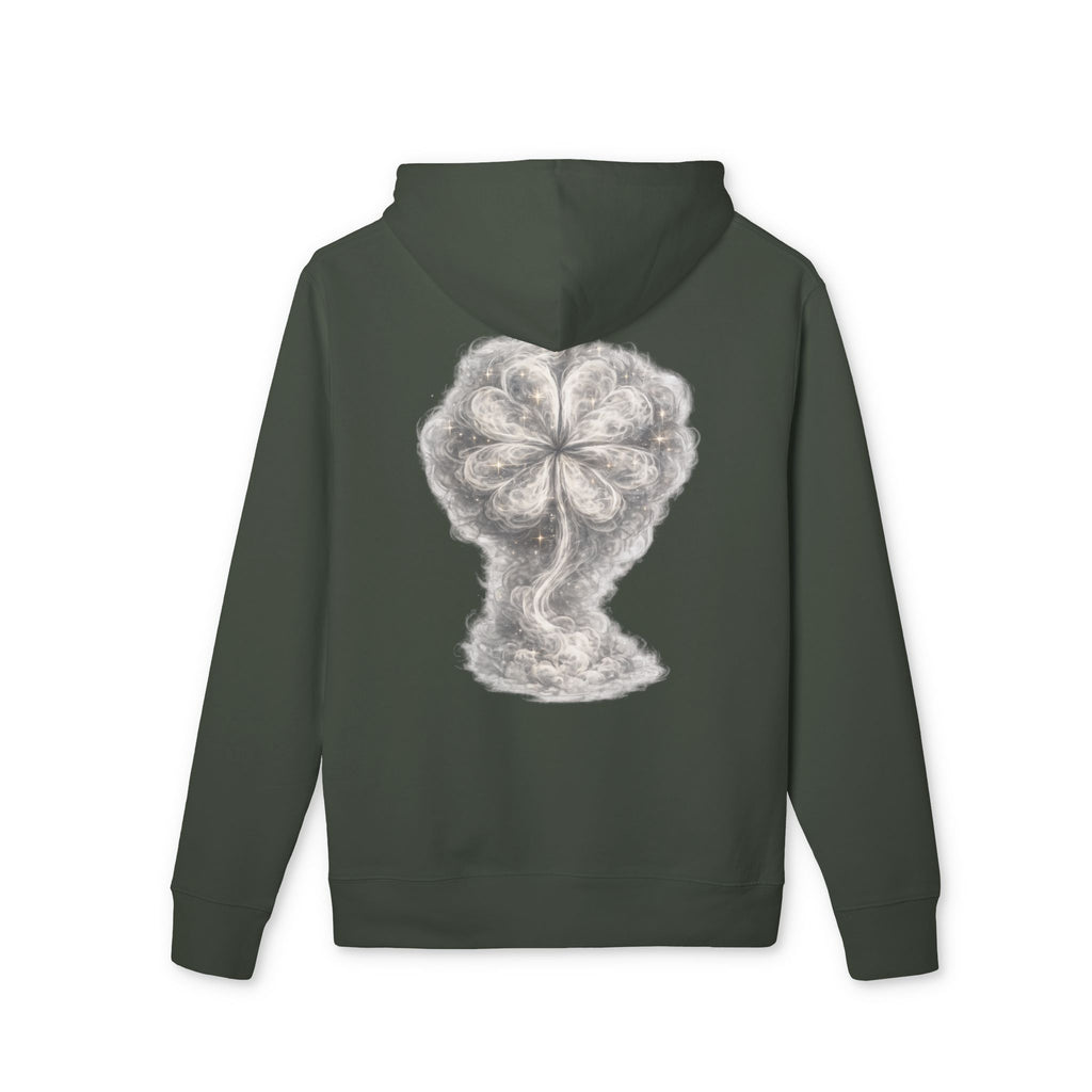 A Little Magic hoodie | cloud four-leaf clover illustration