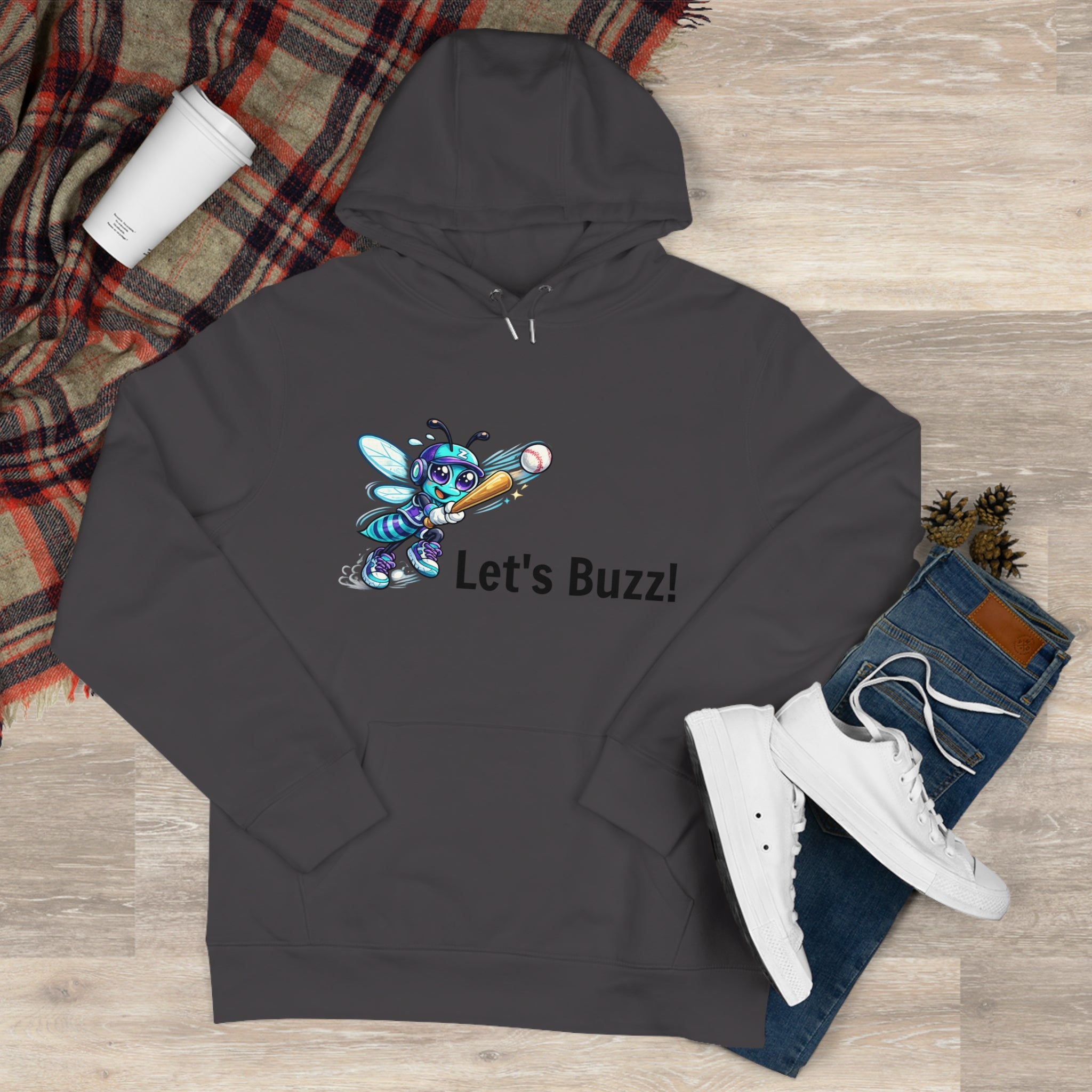 Baseball Bee Let's Buzz sweatshirt | Hoodie
