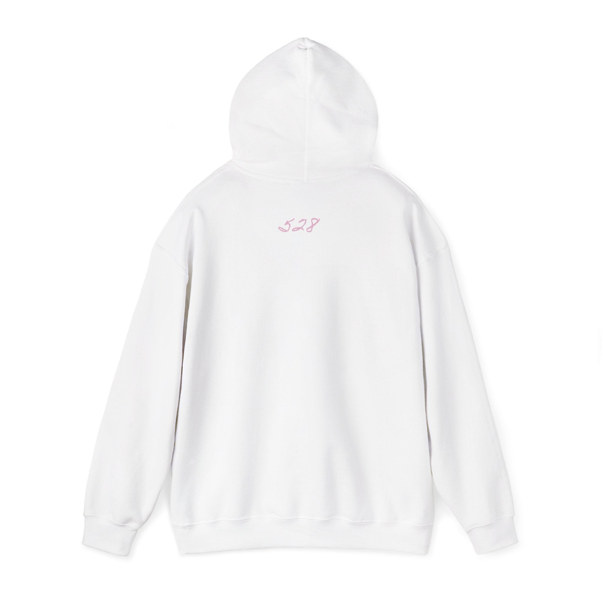 Everyday is Love Hoodie | Minimal Script Heart, Pastel Pink Text